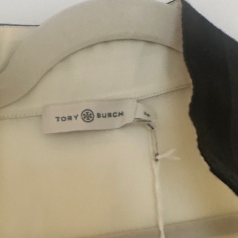 Tory Burch new with tags Cream Tunic with Black Trim - Picture 4 of 4
